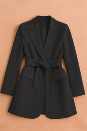 Kiera | Elegancka marynarka z paskiem 8